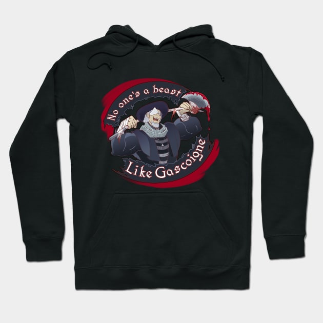 No one's a Beast Like Gascoigne Hoodie by Hollarity